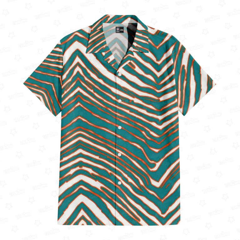 Miami Dolphins Zubaz Hawaiian Shirt