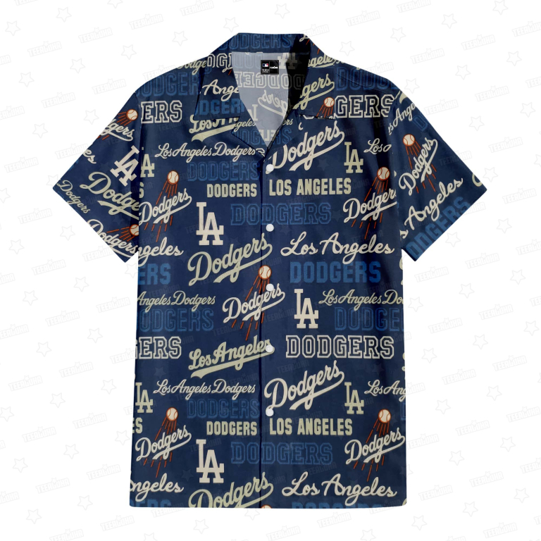 Los Angeles Dodgers Fusion Hawaiian Shirt