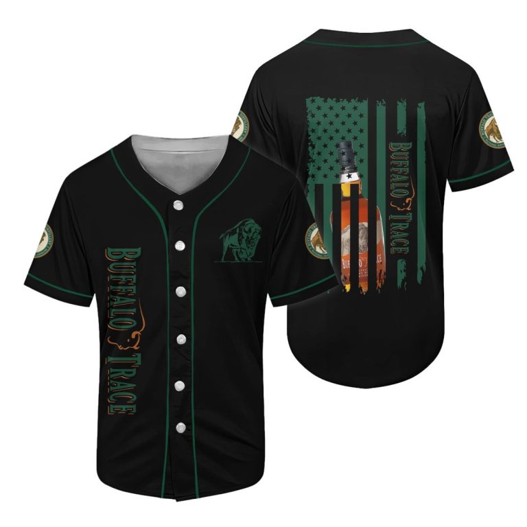 Buffalo Trace American Flag Baseball Jersey
