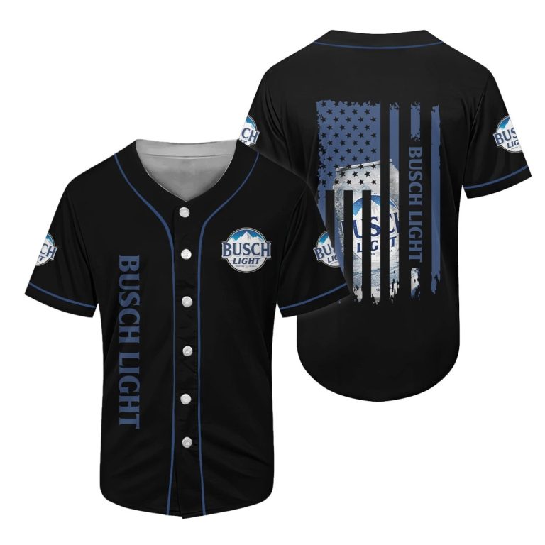 Busch Light American Flag Baseball Jersey