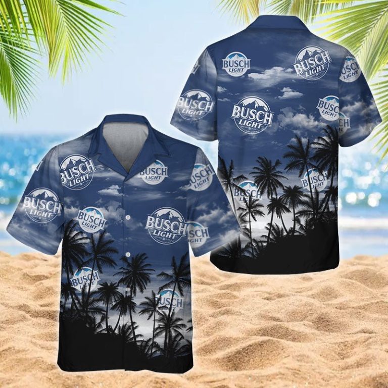Busch Light Tropical Sunset Hawaiian Shirt