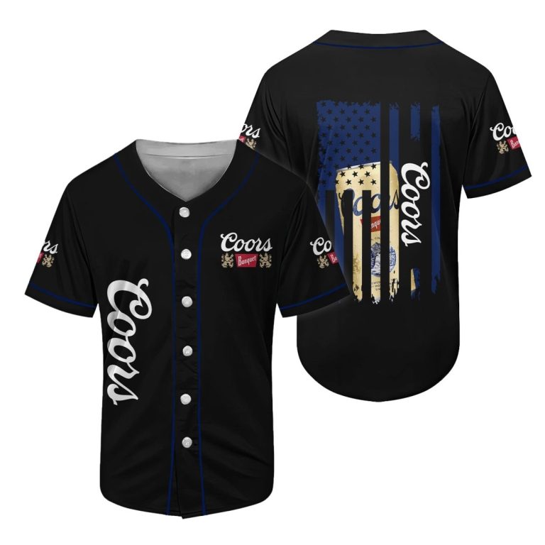 Coors Banquet American Flag Baseball Jersey