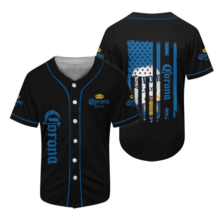 Corona Extra American Flag Baseball Jersey