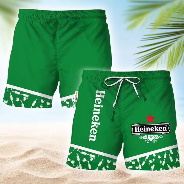 Heineken Glass Bottle Dot Swim Trunks