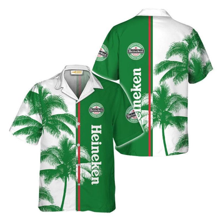 Palm Tree Heineken Hawaiian Shirt