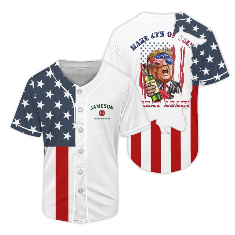 Jameson Donald Trump Independence Day Baseball Jersey