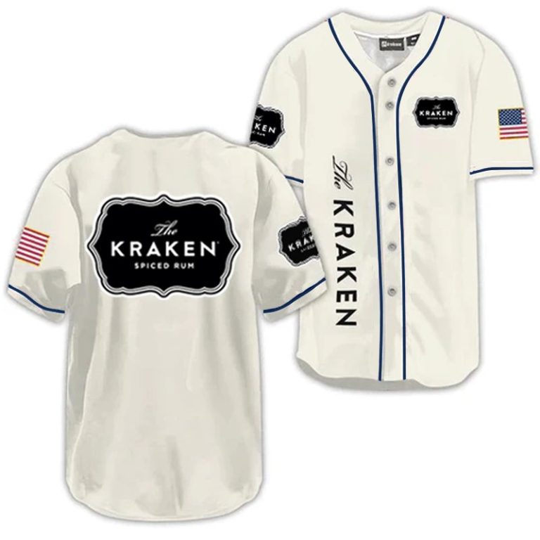 Kraken Rum USA Flag Baseball Jersey