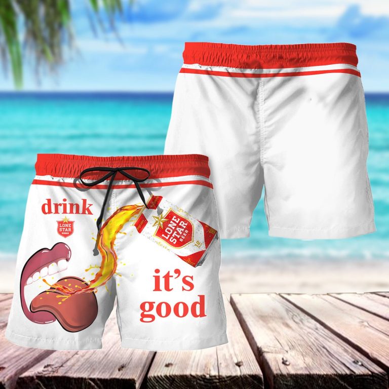 Let's Drink Lone Star Swim Trunks