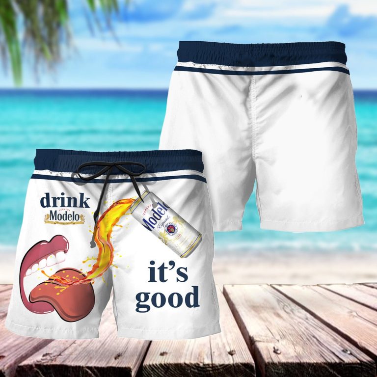 Let's Drink Modelo Swim Trunks