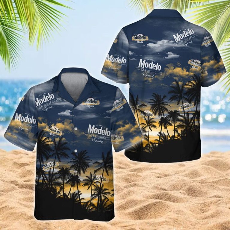 Modelo Tropical Sunset Hawaiian Shirt