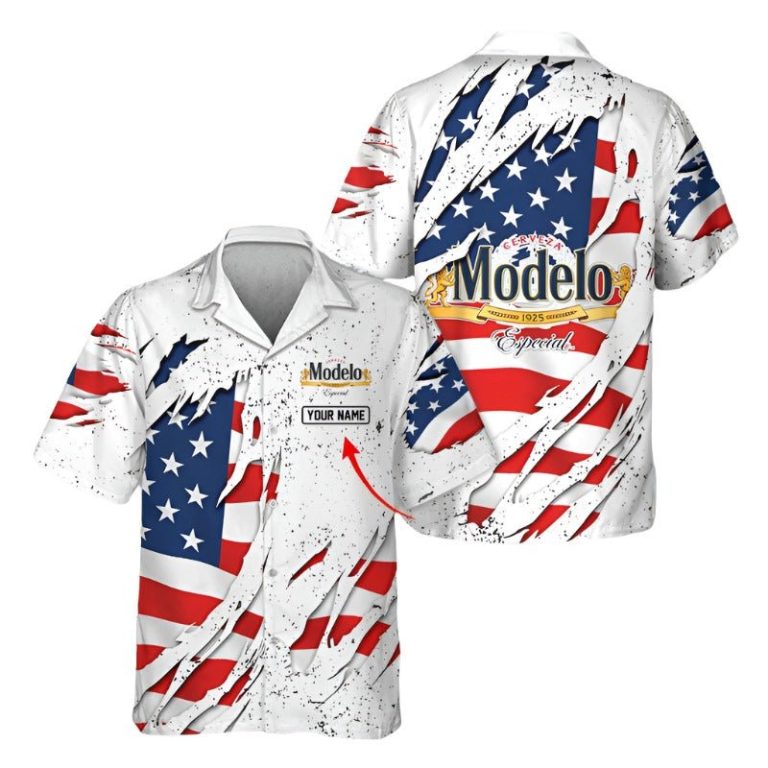 Personalized American Modelo Ripped Hawaiian shirt