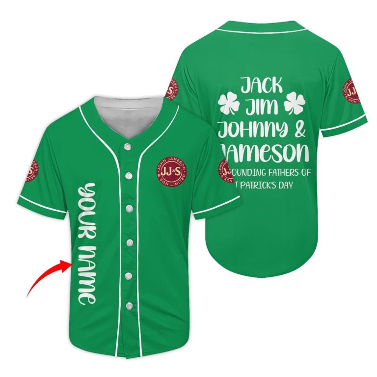 Personalized Jameson Jack Jim Johnny Baseball Jersey