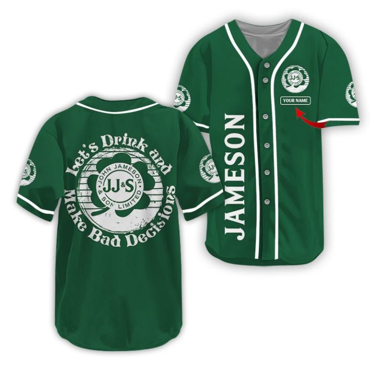 Personalized Jameson St Patrick's Day Baseball Jersey