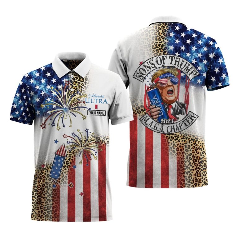 Personalized Michelob Trump M.A.G.A Chapter Polo Shirt