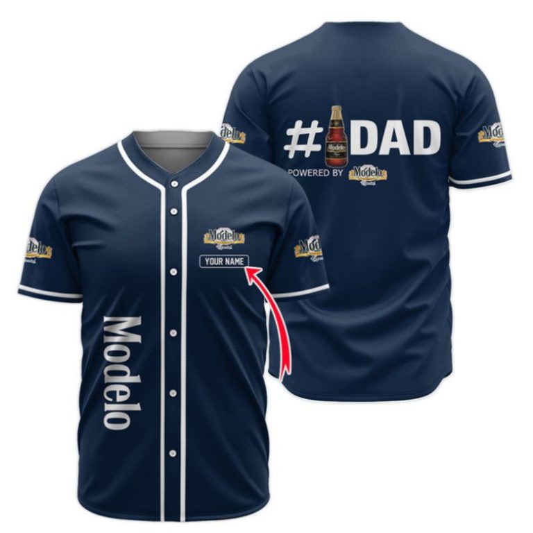 Personalized Modelo Happy Father's Day Baseball Jersey