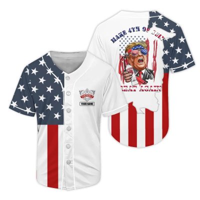 Personalized Smirnoff Donald Trump Independence Day Baseball Jersey