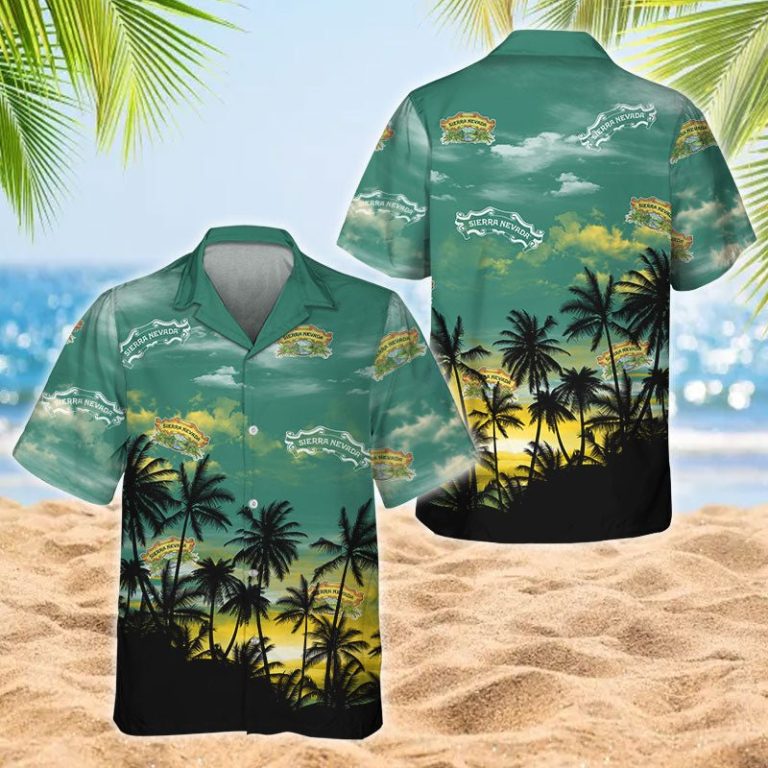 Sierra Nevada Tropical Sunset Hawaiian Shirt