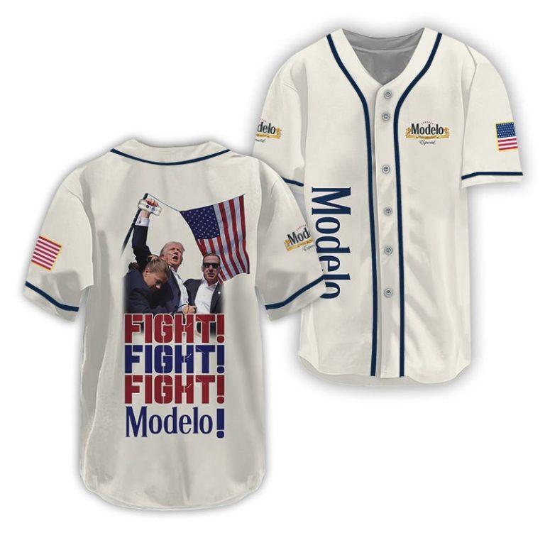 Trump Fight Fight Fight Modelo Baseball Jersey