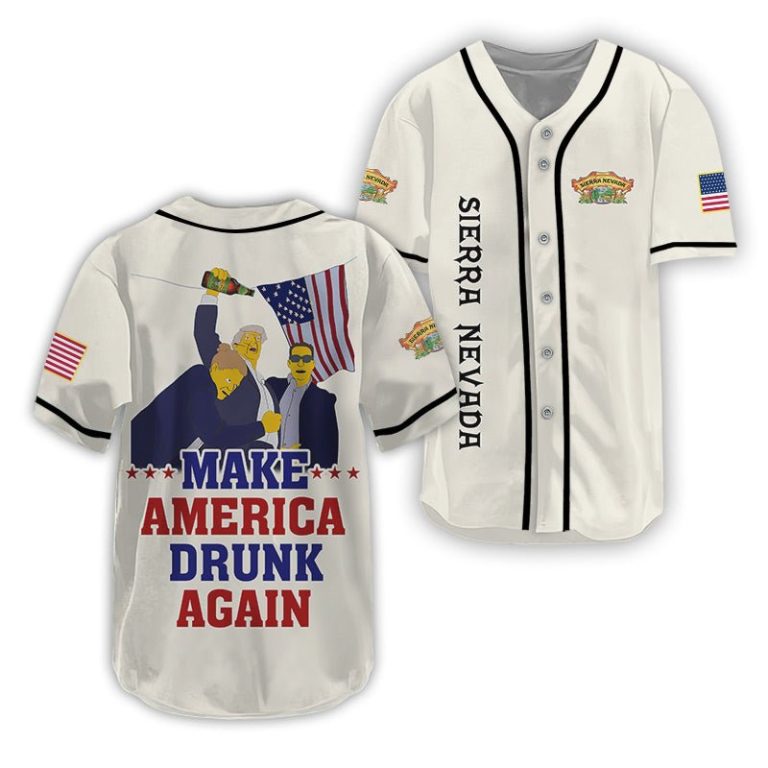Trump Make American Drunk Sierra Nevada Again Baseball Jersey
