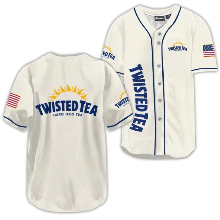 Twisted Tea USA Flag Baseball Jersey