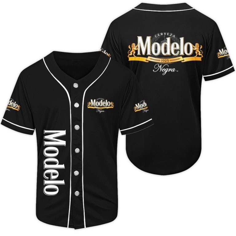 Black Modelo Negra Beer Baseball Jersey
