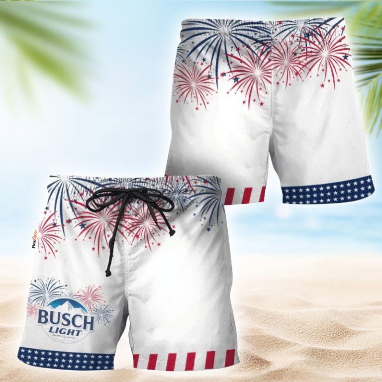 Busch Light American Independence Day Swim Trunks