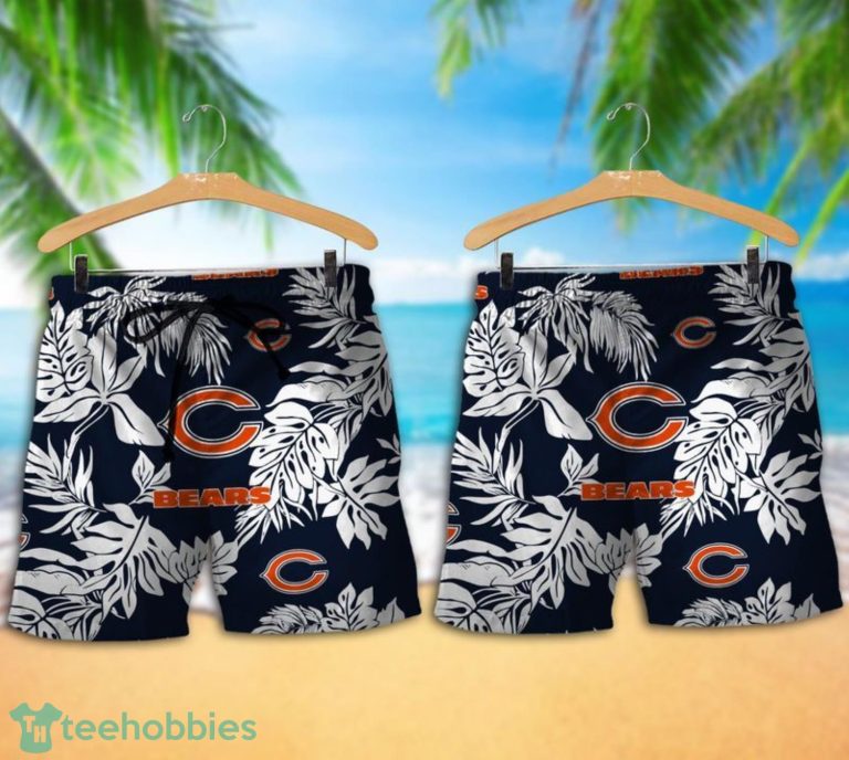 Chicago Bears Tropical Pattern Combo Hawaii Shirt and Shorts For Fans