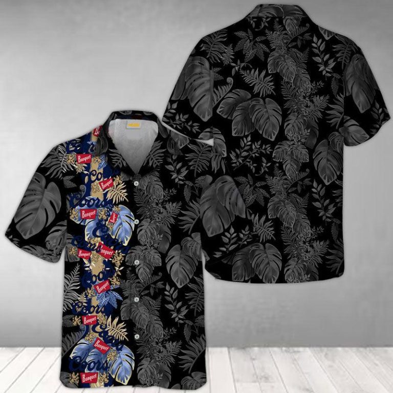 Coor Banquet Front Stripe Color Hawaiian Shirt