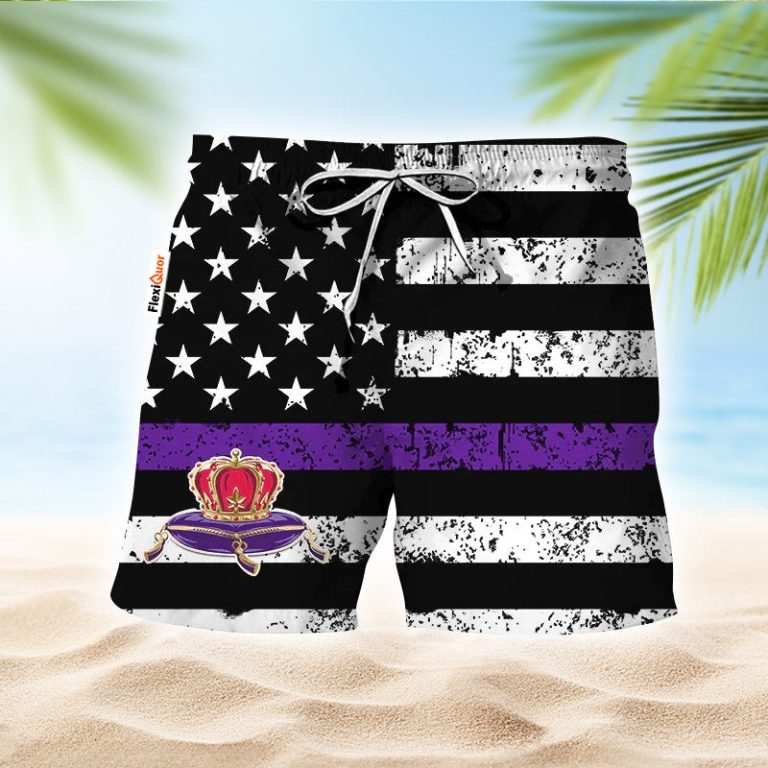 Crown Royal USA Flag Swim Trunks