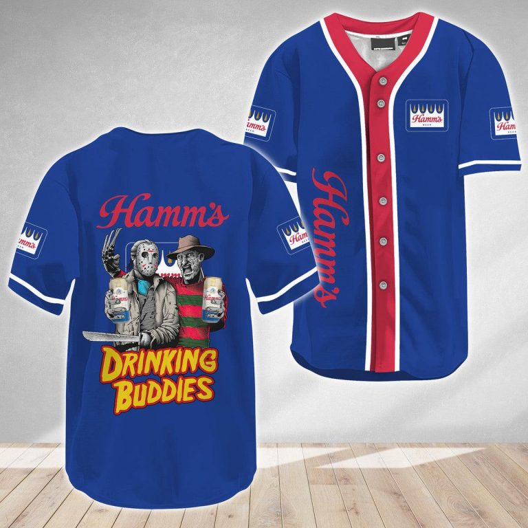 Hamm's Halloween Freddy Krueger Baseball Jersey