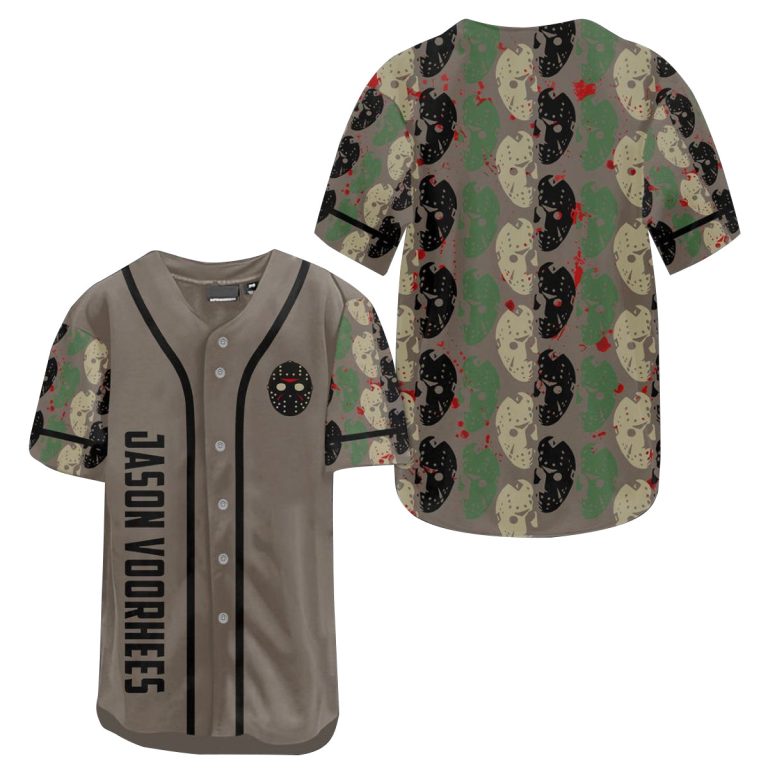 Jason Voorhees Pattern Baseball Jersey