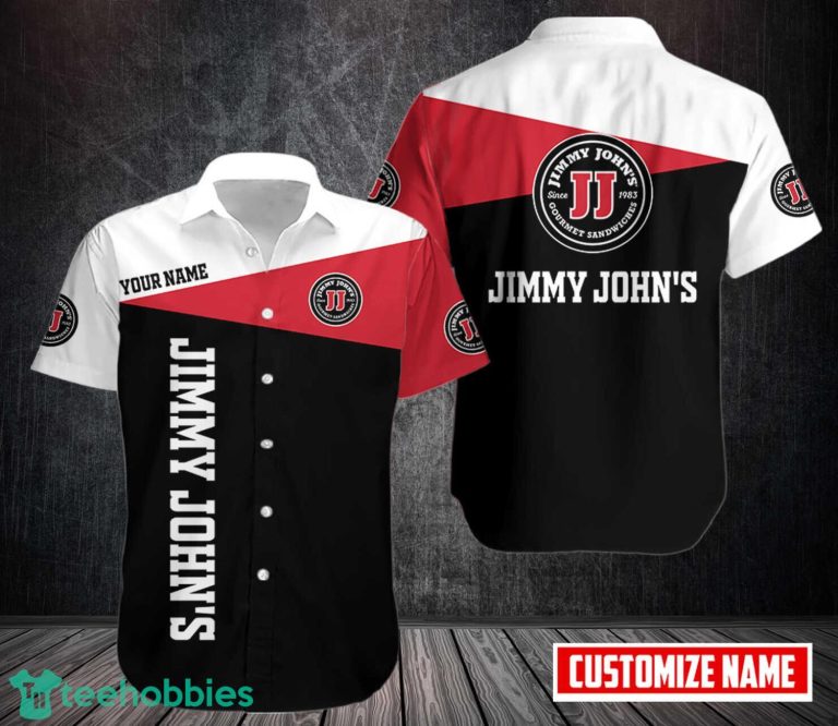 Jimmy John's Custom Name Short Sleeve Hawaiian Shirt