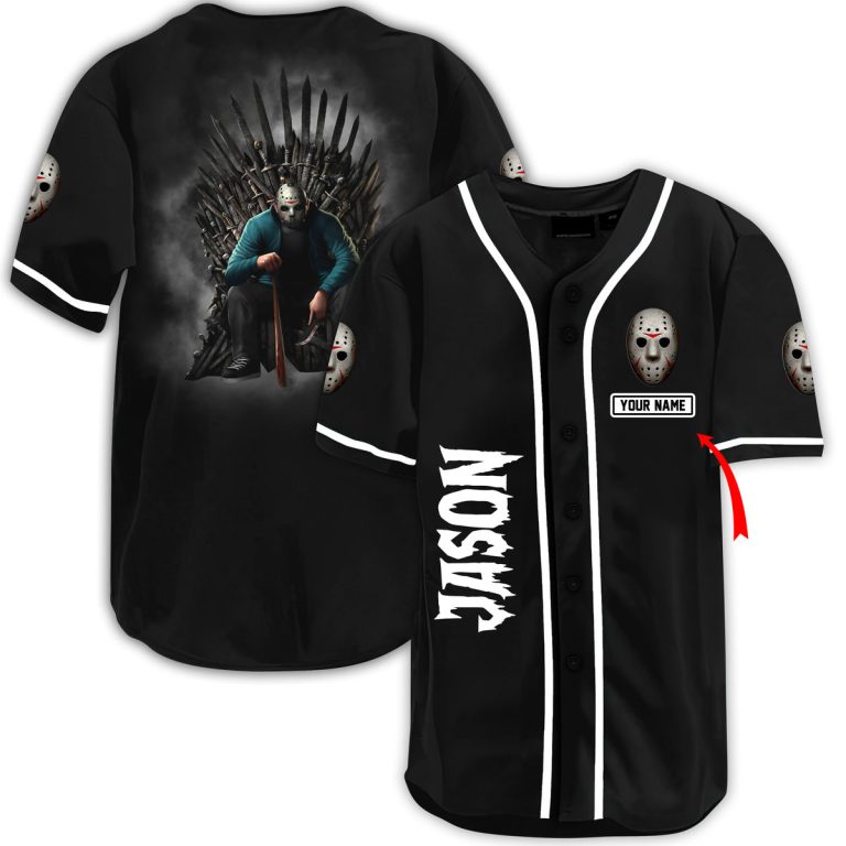 Personalized Jason Voorhees King Baseball Jersey