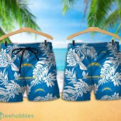 Los Angeles Chargers Tropical Pattern Combo Hawaii Shirt And Shorts For Fans - demo10
