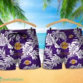 Los Angeles Lakers Tropical Pattern Combo Hawaii Shirt And Shorts For Fans - demo10