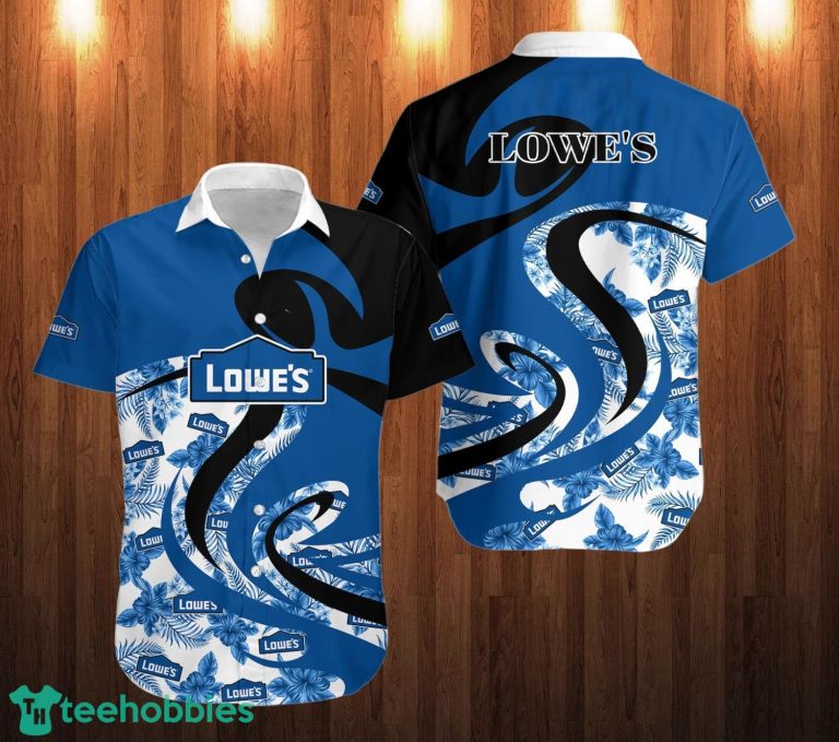 lowe's Short Sleeve Hawaiian Shirt Tropical Style