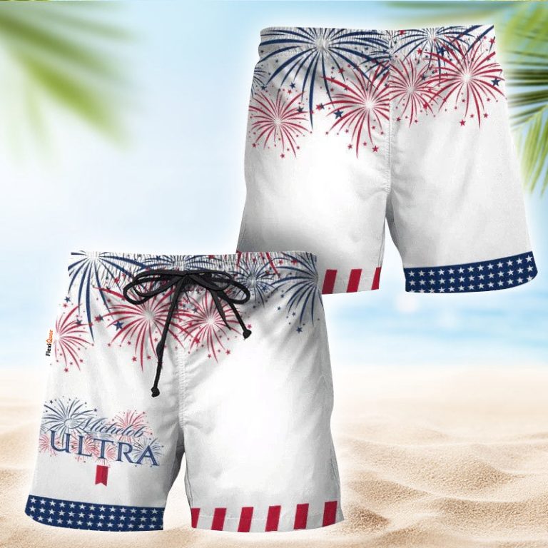 Michelob Ultra American Independence Day Swim Trunks