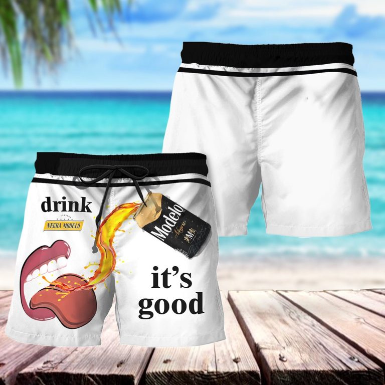 Let's Drink Modelo Negra Swim Trunks