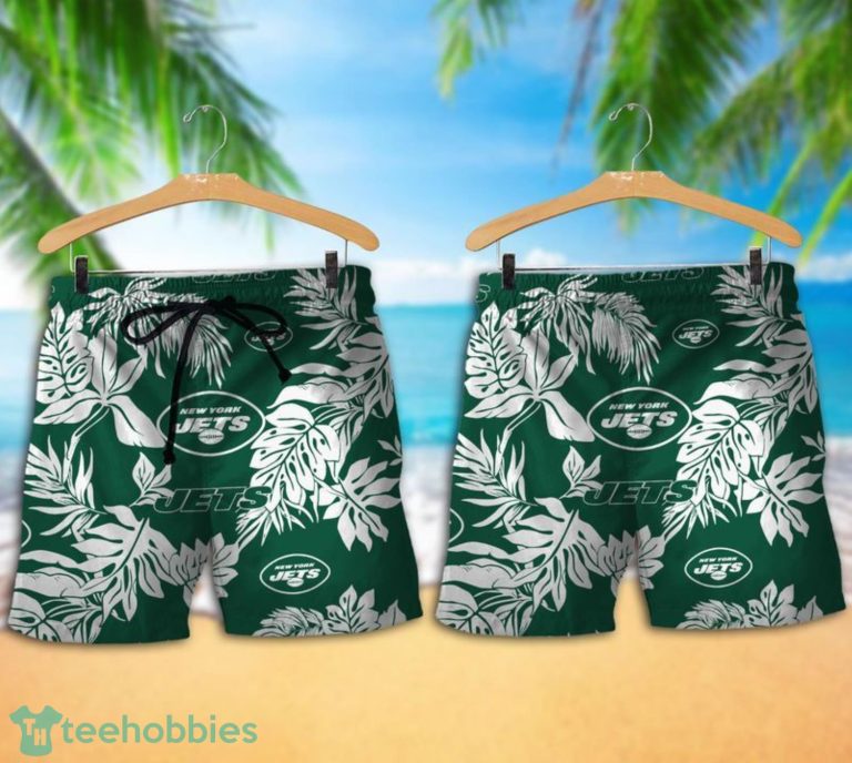 New York Jets Tropical Pattern Combo Hawaii Shirt and Shorts For Fans