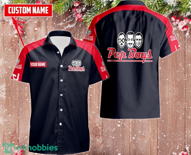 Pep Boys Short Sleeve Hawaiian Shirt Custom Name
