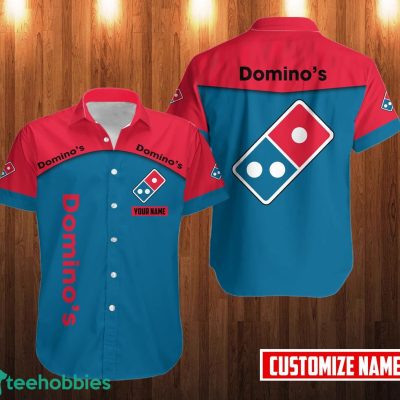 PERSONALIZED domino's pizza Short Sleeve Hawaiian Shirt Custom Name