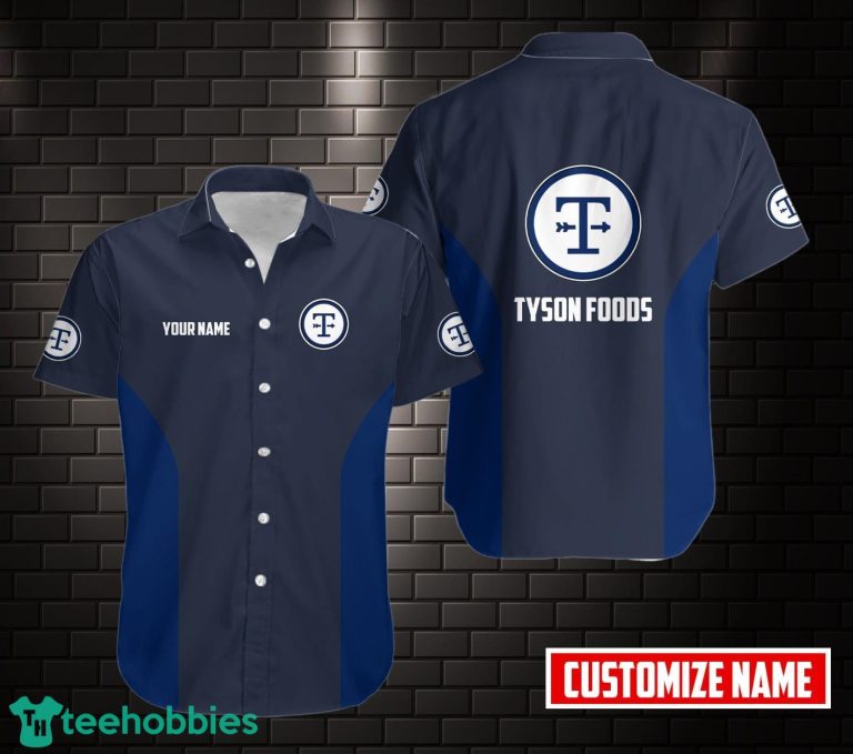 PERSONALIZED tyson foods Short Sleeve Hawaiian Shirt Custom Name