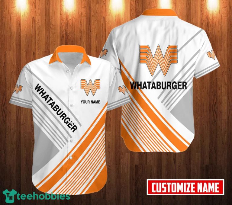 PERSONALIZED whataburger Short Sleeve Hawaiian Shirt Custom Name