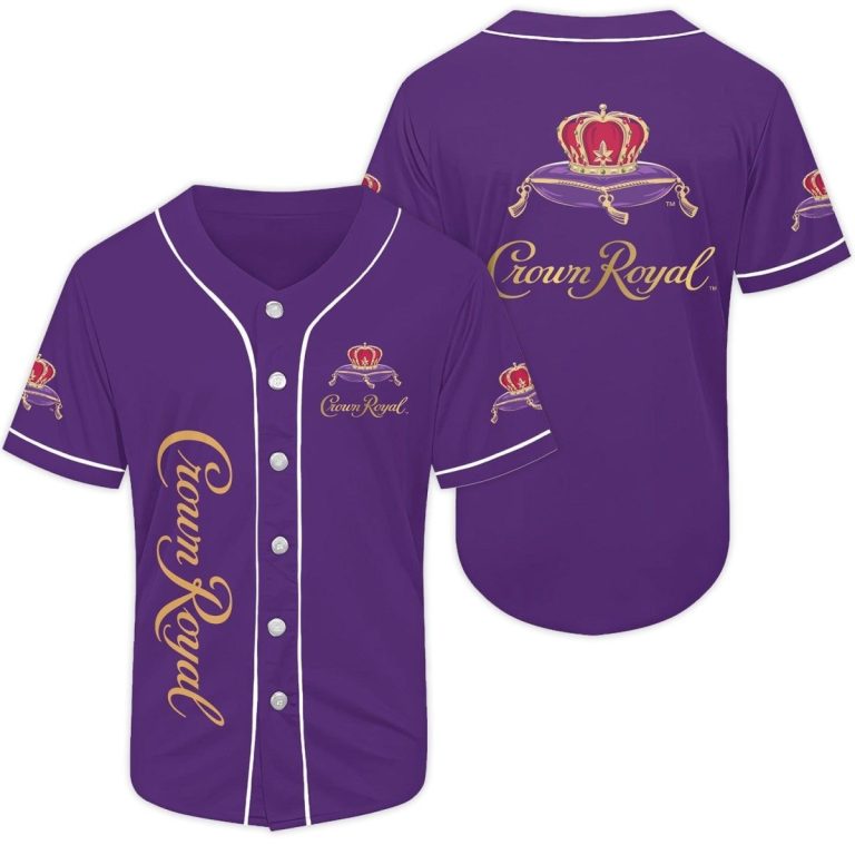 Purple Crown Royal Baseball Jersey
