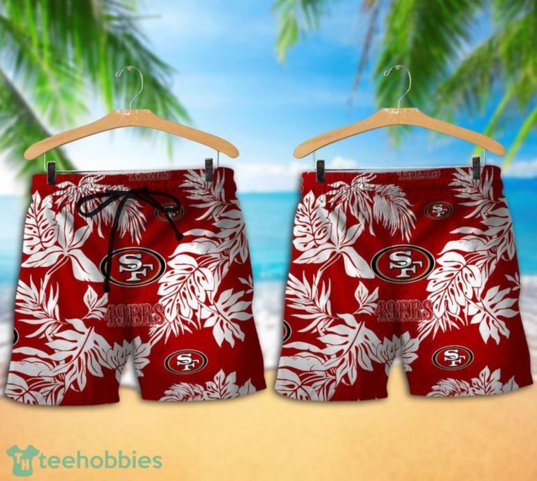 San Francisco 49ers Tropical Pattern Combo Hawaii Shirt and Shorts For Fans