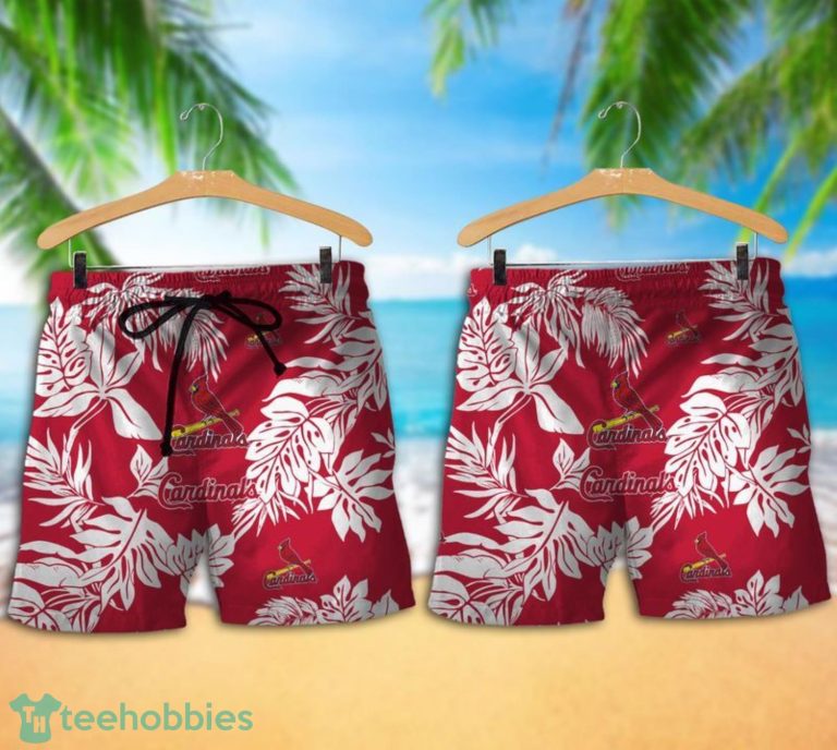 St. Louis Cardinals Tropical Pattern Combo Hawaii Shirt and Shorts For Fans
