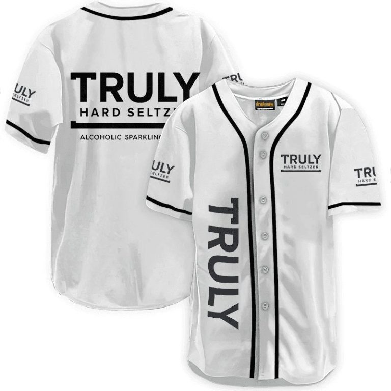 Truly Hard Seltzer White Baseball Jersey