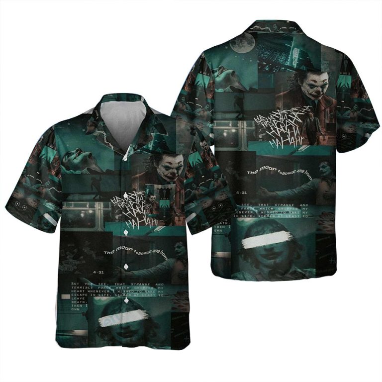 Joker The Moon Follows Me Home Hawaiian Shirt