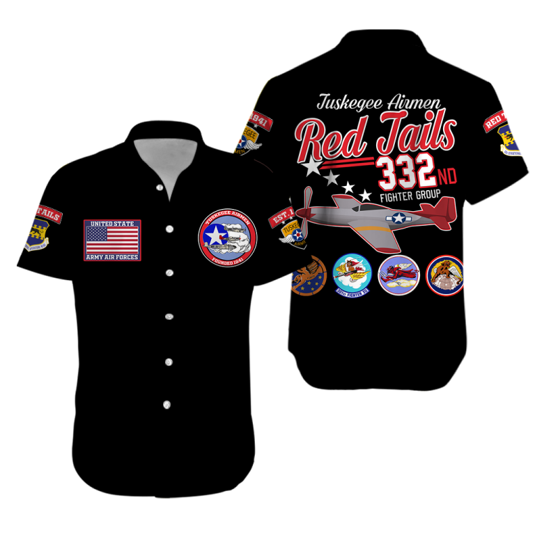 Tuskegee Airmen The Red Tails Pride Hawaiian Shirt LT12