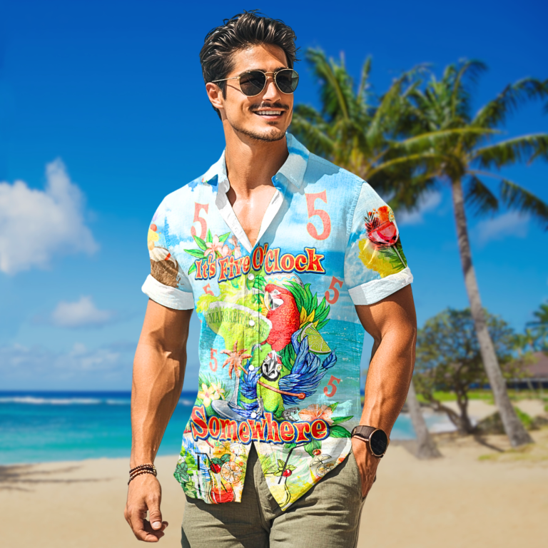 Parrot It's 5 O'clock Somewhere Hawaiian Shirt